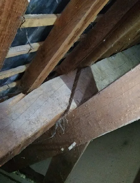 Détail d’un assemblage de structure étudié